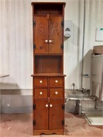 Wooden Cabinet 17"x10" and 67" tall