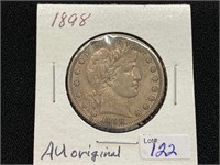 1898 Barber Half Dollar