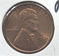 1928P Lincoln Cent Gem BU RED