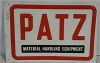 SST Embossed Patz Equipment Sign