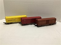 Three American Flyer S Gauge Box Cars