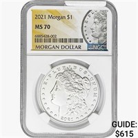 2021 Morgan Silver Dollar NGC MS70