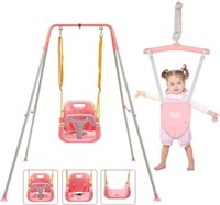 FUNLIO 2 in 1 Swing Set for Toddler & Baby