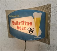Ballantine Beer Lighted Sign 13"9"
