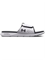 Under Armour Size 10 White/black Women's Slides