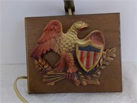 Vintage American Eagle Wall Lamp, 1970's, Works!
