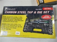 NEW METRIC 40PC CARBON STEEL TAP&DIE SET