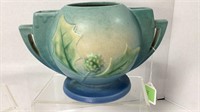 Roseville pottery blue thornapple vase 305-6’’