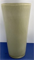 Vintage Frosted Large Vase 15” h