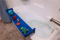 Tub Topper Bathtub Splash Guard - Toy Tray