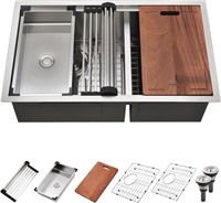 $290  32x19 Undermount Workstation Sink