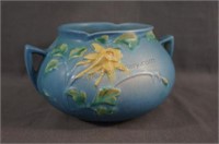 Roseville Pottery Columbine Squat Vase #399-4"