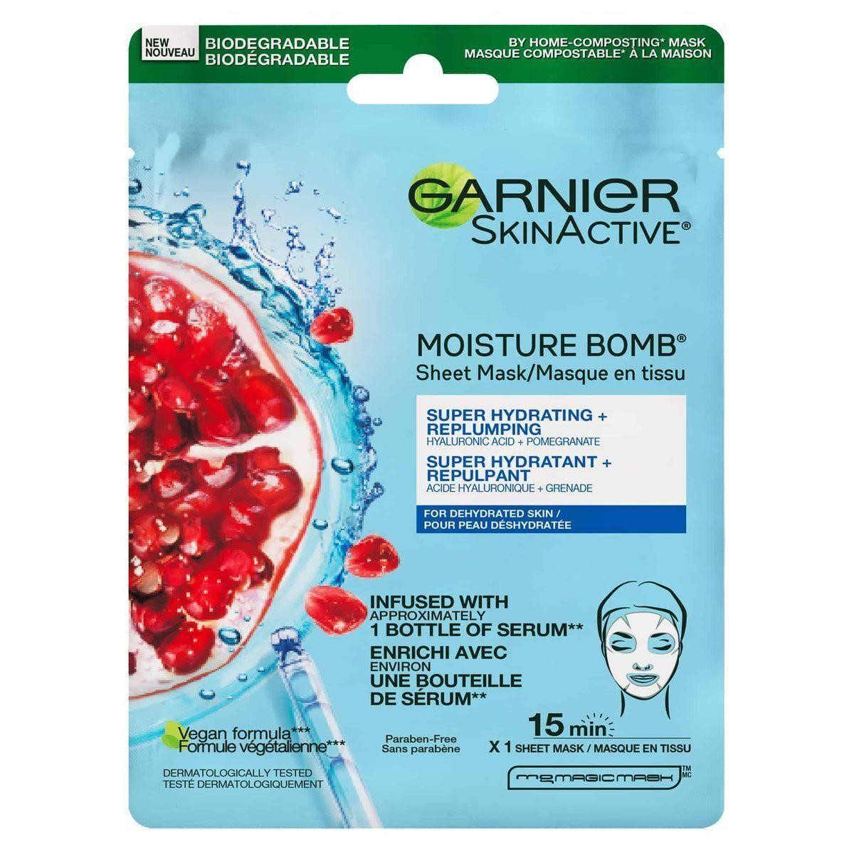 Garnier Hydrating Pomegranate Sheet Mask X8