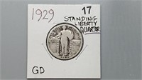 1929 Standing Liberty Quarter yw3017