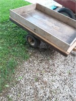 Wood utility Wagon 2 wheel