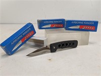 (3) Airborne Ranger Folding Pocket Knives