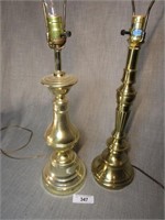 Two Brass Lamps - One Stiffel