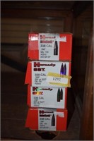 Four Boxes of Hornady .338 Caliber Bullets,