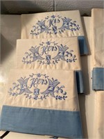 Embroidered Sheet & pillowcase sets