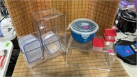 Plastic organizers and containers