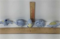 5 Unique Mini Porcelain Dinosaur Figures  UJC