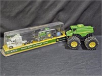 NIB John Deere Semi & Tractor with Combine Toy