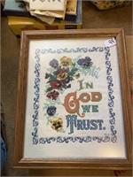 In God we trust cross stitch