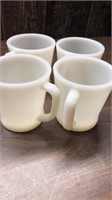 (4) Vintage Fire King Coffee Cups