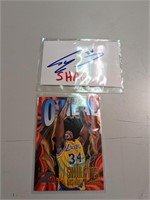 Autographed Shaquille O'Neal Card