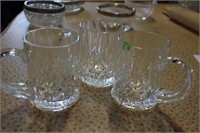 BL of 3 Crystal Coffee Cups