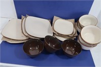 Home Trends Lot-6 Bowls, 8 Plates(4 Lg, 4 Sm), 4