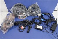 Assorted Chargers, Wires, & Cables