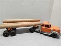 Hubley log hauler toy truck