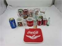 Tasses, verres et poignée de four Coca-Cola