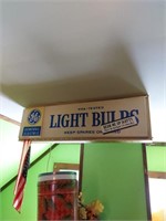 46x12x8  vintage GE light bulb sign