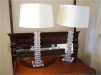 Two Crystal Lamps