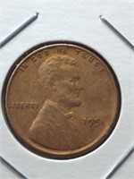 1951 Lincoln wheat Penny