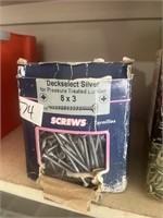 Box Of Deck Select Silver Screws