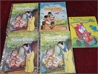 5 Little Golden Books - Snow White & more
