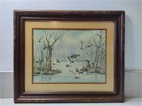 Mallard Duck Print, Numbered 219/1000 24" X 20"