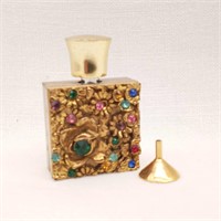 Bejeweled Perfume Bottle + Funnel