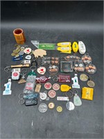 Assorted Key Chains, & Other Advertisement