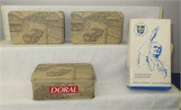 3 Doral Tins w/ New Boxes Of Matches Inside &