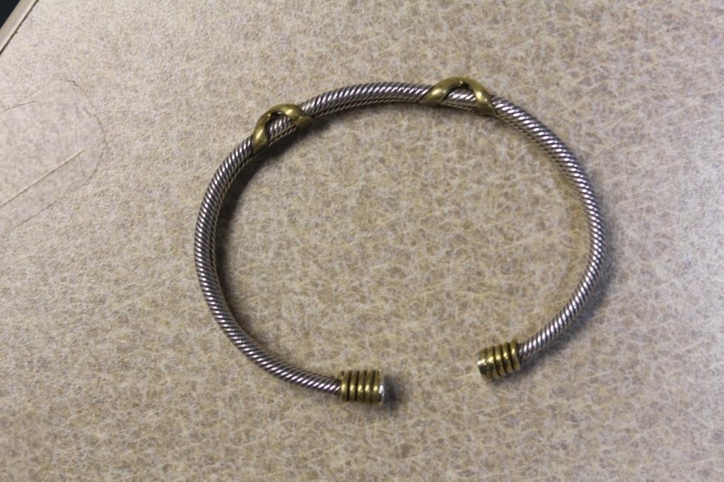 Sterling and Brass Bracelet