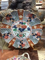 Imari fan  decorative plate