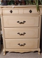 Vintage Provincial Style Chest of Drawers Dresser