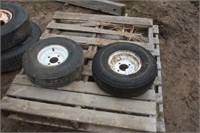 (2) Assorted 5.70-8 Tires on Wheels