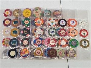 92 Vintage Chips In Holder