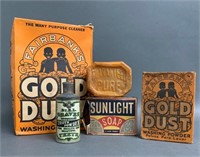 Group of Early Advertising Soap and Washing Powder