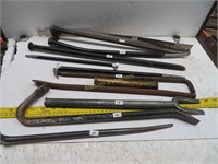 Lot: Spud Wrenches, Wrecking Bars, More